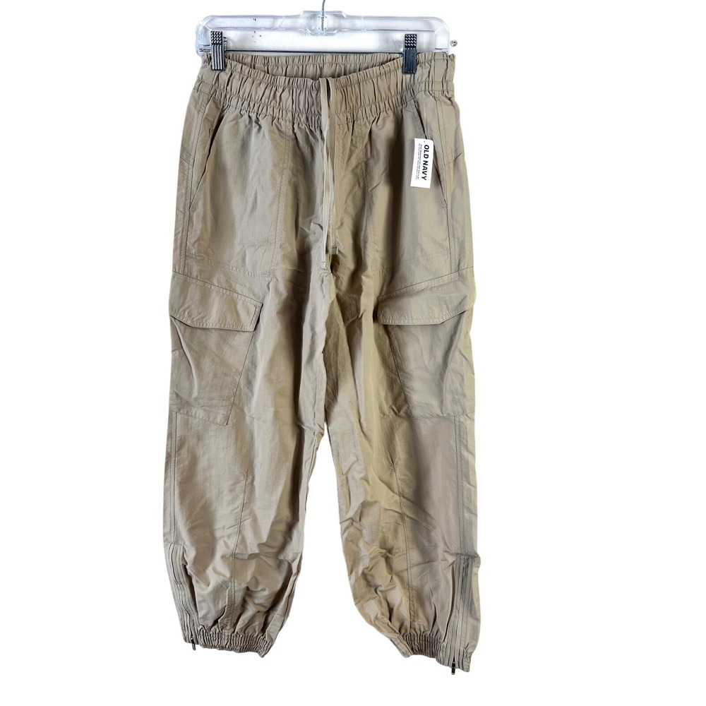 Old Navy‎ High Waist Quick Dry Cargo Jogger Pants Size Small Petite Khacki NEE